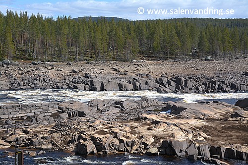 Långflon. Sandkälleforsen österut