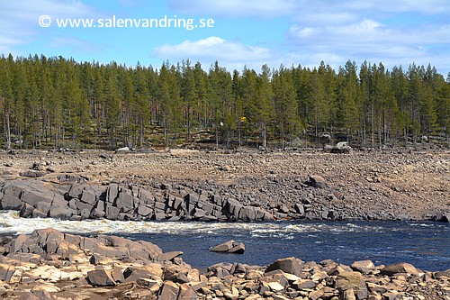 Långflon. Sandkälleforsen. Riksröse 117