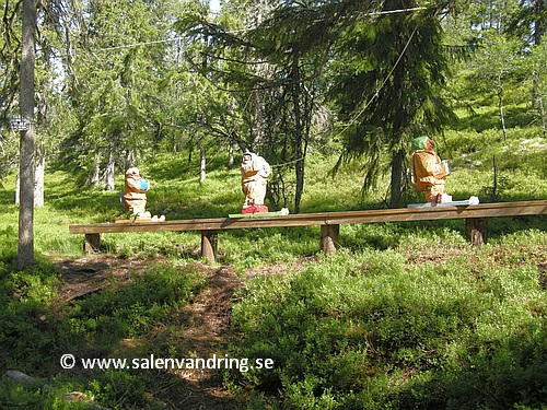 Skidåkare i Trollskogen